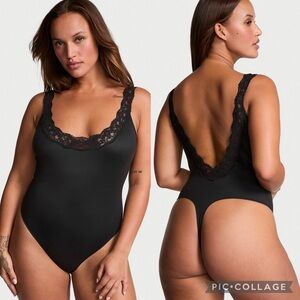 Victoria's Secret Black Lace Shapewear Bodysuit